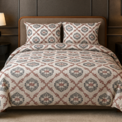 Pure Giza Cotton 100% Pure Cotton 400 TC King Bedsheet | Double Bed Sheet with 2 Pillow Covers | Soft, Breathable & Durable Fabric | Bed Size-108in x 108in, Pillow Cover Size-72cm x 78cm