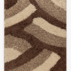 Heavendecor Anti-Skid Polyester Doormat/Trending Design Hand Woven Fluffy Rug Doormat/Mats for Bedroom/Dinning Hall/Living Room(16 X 24 Inch, Beige Brown)