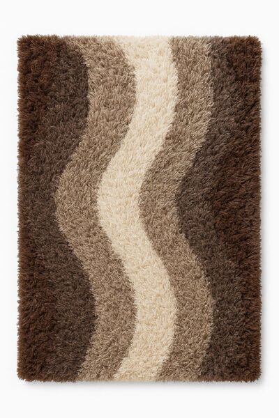 Heavendecor  Anti-Skid Polyester Doormat/Trending Design Hand Woven Fluffy Rug Doormat/Mats for Bedroom/Dinning Hall/Living Room(16 X 24 Inch, Beige Brown)