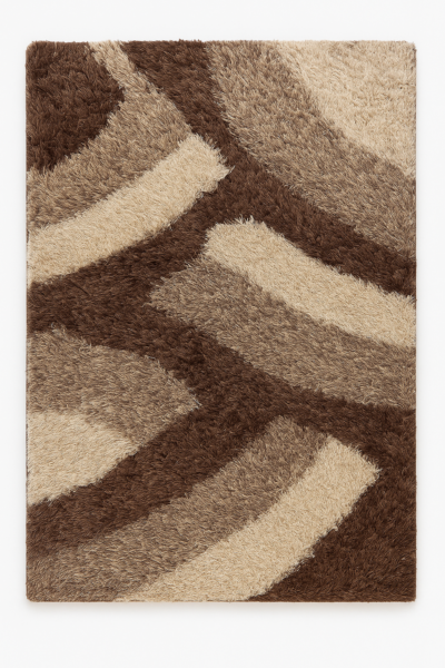 Heavendecor Anti-Skid Polyester Doormat/Trending Design Hand Woven Fluffy Rug Doormat/Mats for Bedroom/Dinning Hall/Living Room(16 X 24 Inch, Beige Brown)