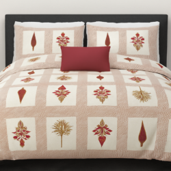 Heavendecor 100% Cotton Bedsheet for Double Bed with 2 Pillow Covers, Floral Double Bedsheet (Size 100 x 108 inches, Spring Floral white)
