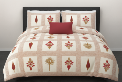 Heavendecor 100% Cotton Bedsheet for Double Bed with 2 Pillow Covers, Floral Double Bedsheet (Size 100 x 108 inches, Spring Floral white)